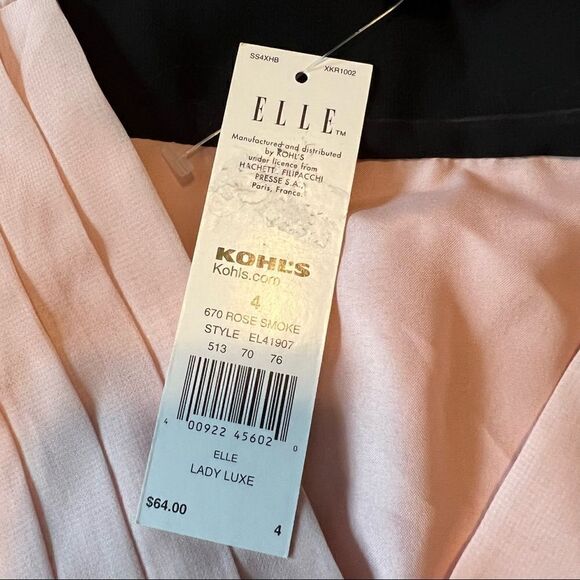 NWT! Elle pale pink pleated dress‎ - Picture 5 of 10